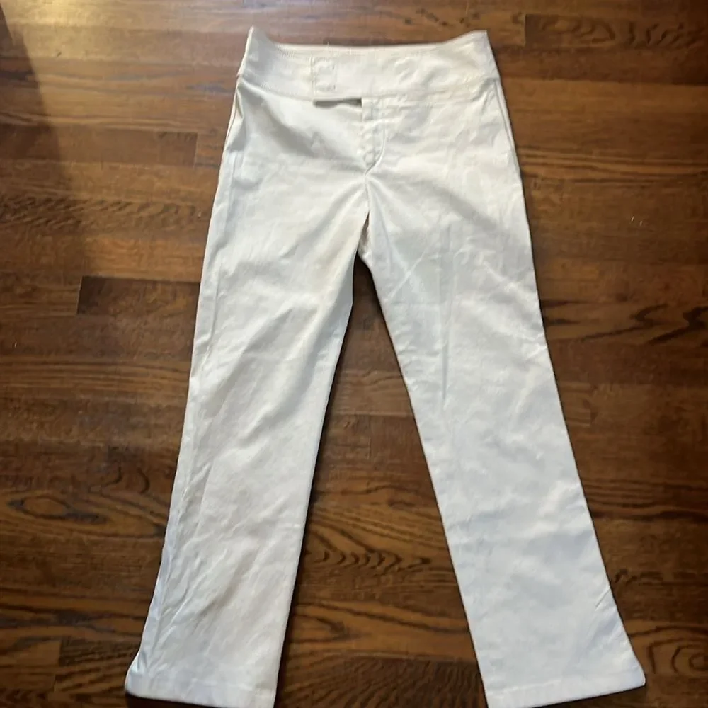 NWOT new Isabel Marant Lovida khaki stretch Cotton Pants high rise sz 38 - Picture 5 of 14